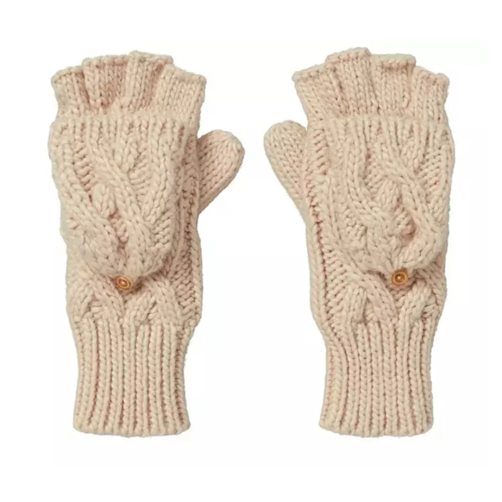 CALIA Cable Pop Top Natural Mitten
